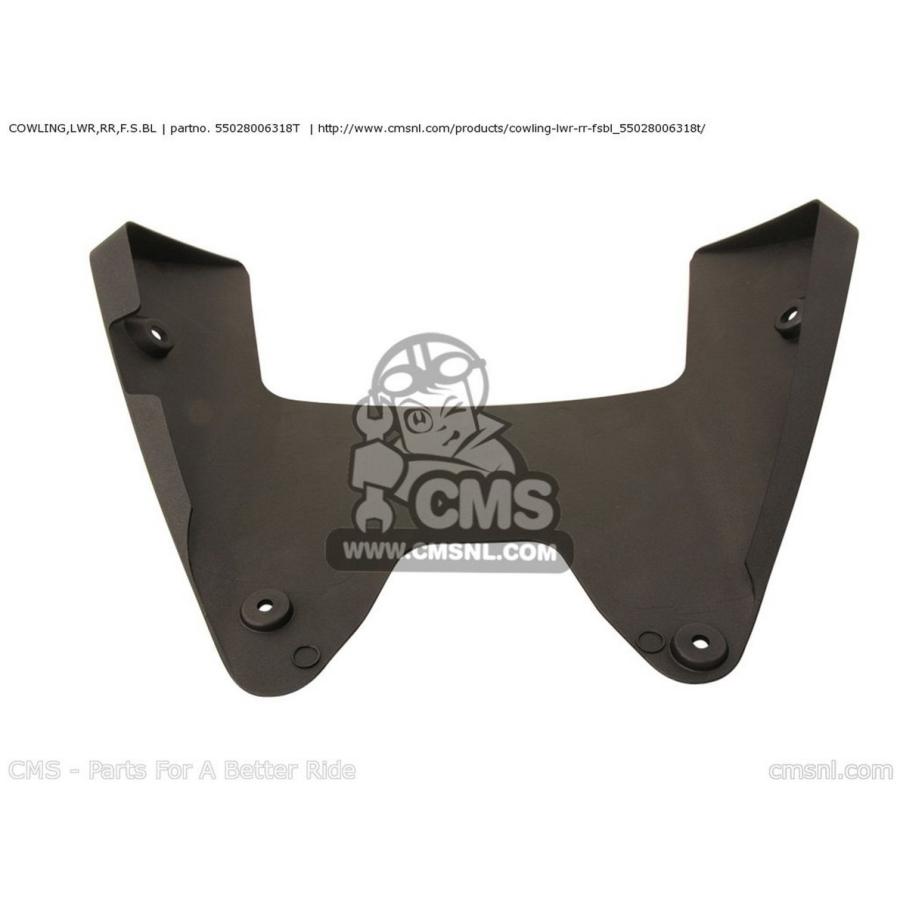 CMS シーエムエス COWLING，LWR，RR，F.S.BL ZX1400C9F NINJA ZX14 USA ZX1400EDF ZX14R ZX1400FDF / ABS KAWASAKI カワサキ アンダーカウル カウル関連 外装_2