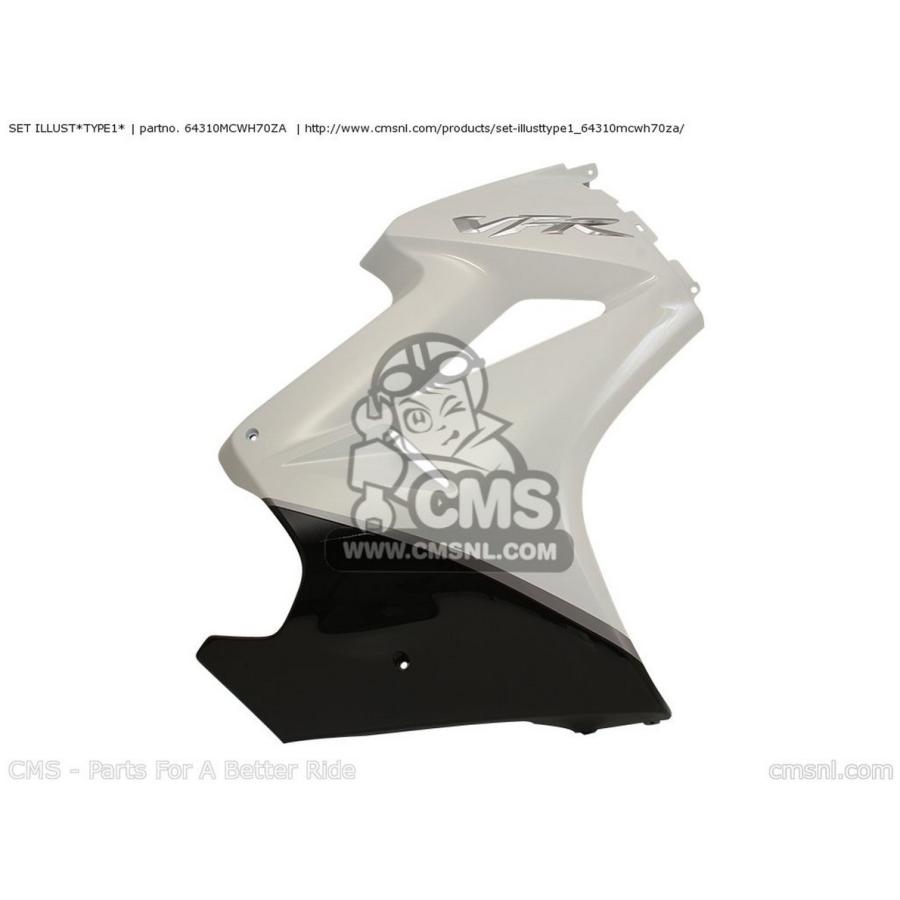 CMS シーエムエス SET ILLUST*TYPE1* HONDA ホンダ サイドカウル・サイドカバー カウル関連 外装