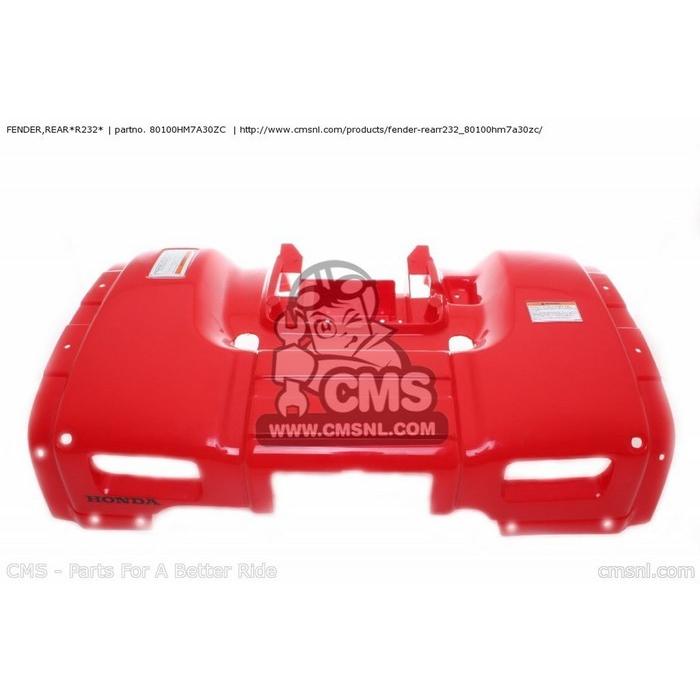 ブランド登録なし - CMS シーエムエス FENDER，REAR*R232* HONDA ホンダ 後押しどろ除け どろ除けかかわり合い 飾りつけ 車、バイク、自転車-リアフェンダー