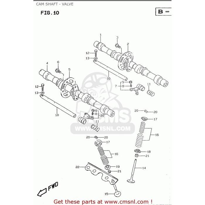 CMS シーエムエス CAMSHAFT，EXHAUST SUZUKI スズキ カムシャフト エンジンパーツ エンジン