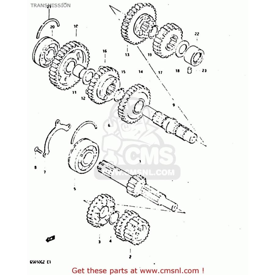 CMS シーエムエス (24221-34201) GEAR，SECOND DRIVE SUZUKI スズキ