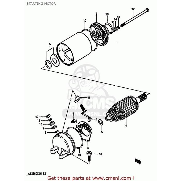 CMS シーエムエス (31100-30B00-H17) MOTOR ASSEMBLY，STARTING SUZUKI