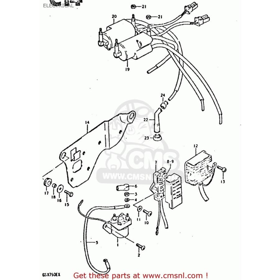 CMS シーエムエス (33410-45112) COIL ASSEMBLY，IGNITION GS1100E