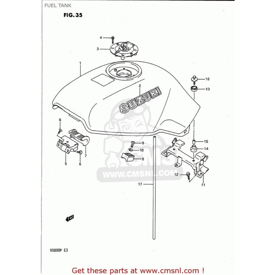 CMS シーエムエス (44201-01842) CAP SET，FUEL TANK SUZUKI