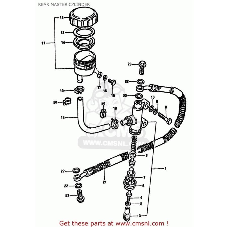 CMS CMS:シーエムエス (69600-45302) CYLINDER ASSEMBLY,REAR MASTER ブレーキパーツ CMS CMS:シーエムエス CYLINDER
