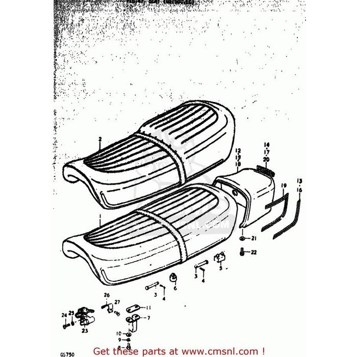 CMS CMS:シーエムエス (45100-45004-48H) SEAT ASSEMBLY｜webike｜02