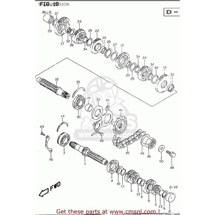 CMS シーエムエス (2760016G00110) CHAIN ASSEMBLY，DRIVE 110LE SUZUKI スズキ その他エンジンパーツオプション・補修部品 エンジンパーツ エンジン