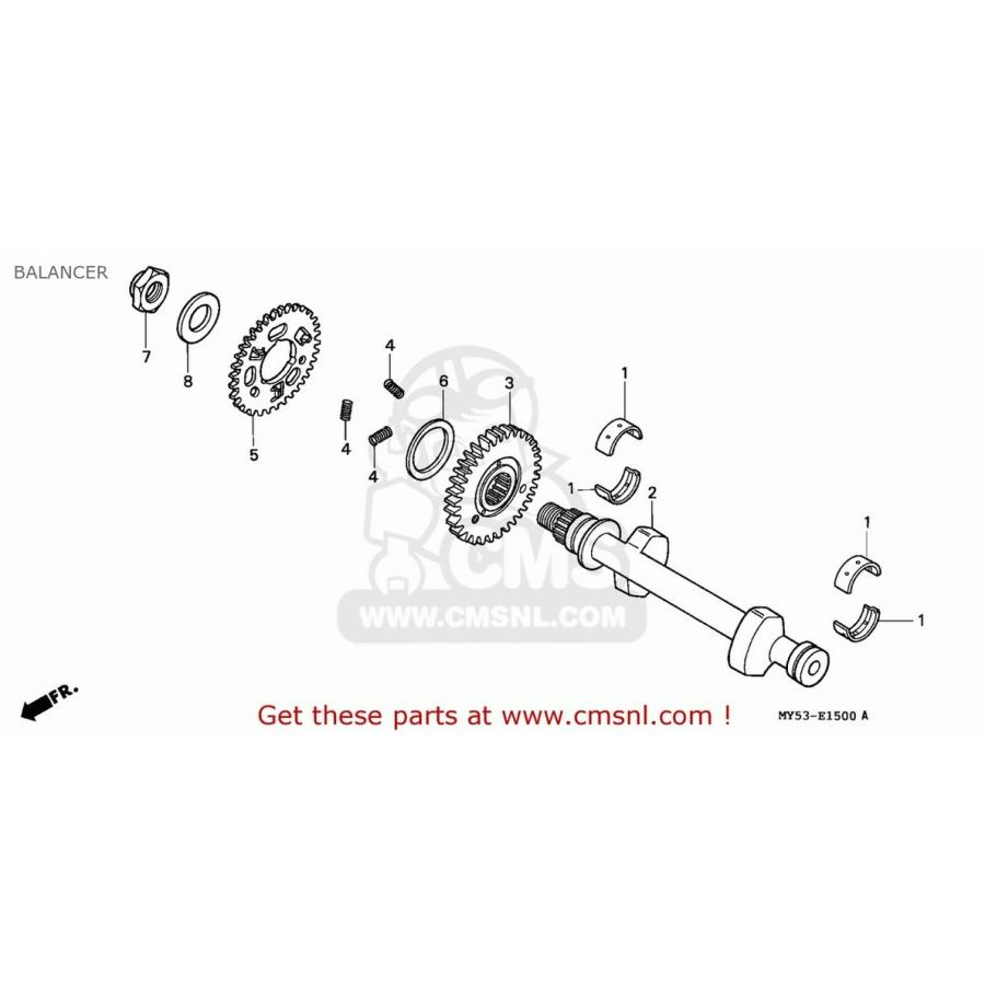 CMS シーエムエス (13410-MY5-601) SHAFT COMP.，BALAN HONDA ホンダ