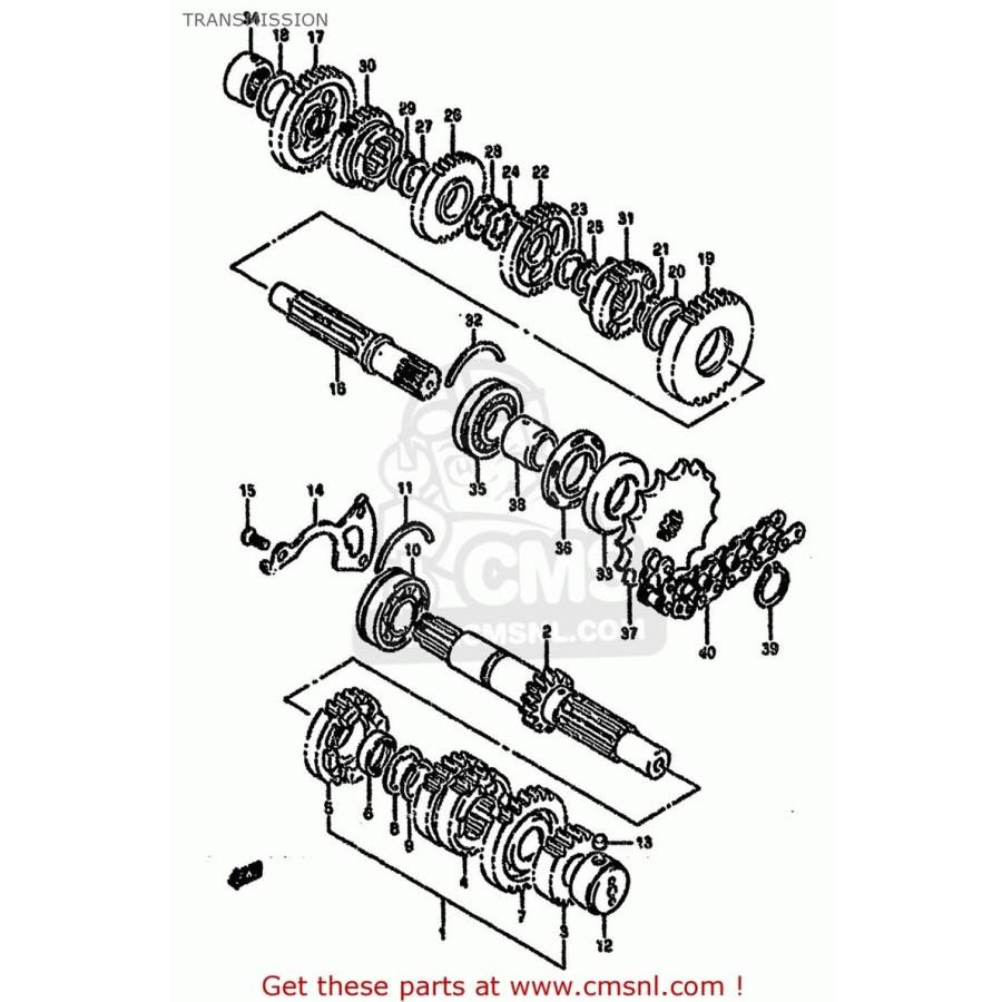 専用出品 CMS シーエムエス (2412101D01) SHAFT，COUNTER (NT：13) SUZUKI