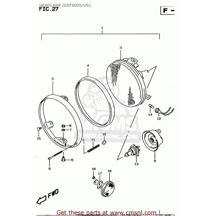 CMS シーエムエス HEADLAMP ASSY SUZUKI スズキ ヘッドライト 灯火類 電装系