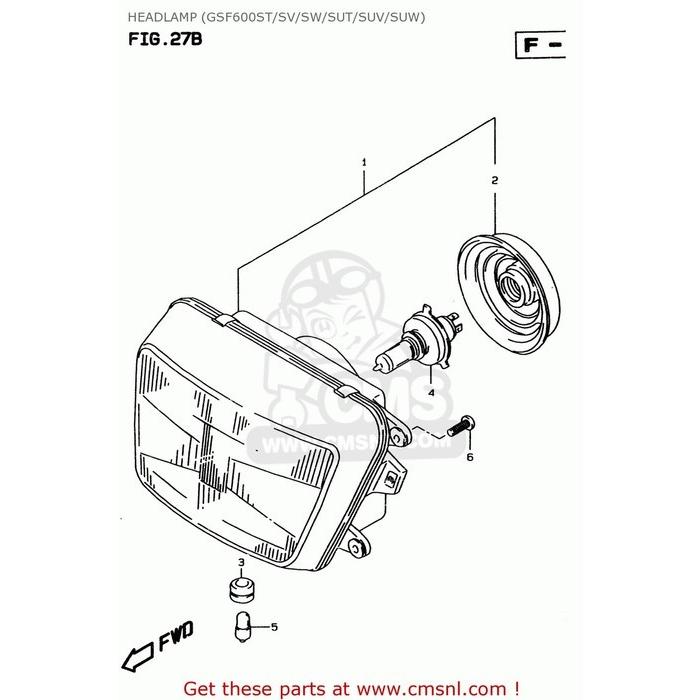 CMS シーエムエス HEADLAMP ASSY SUZUKI スズキ ヘッドライト 灯火類 電装系
