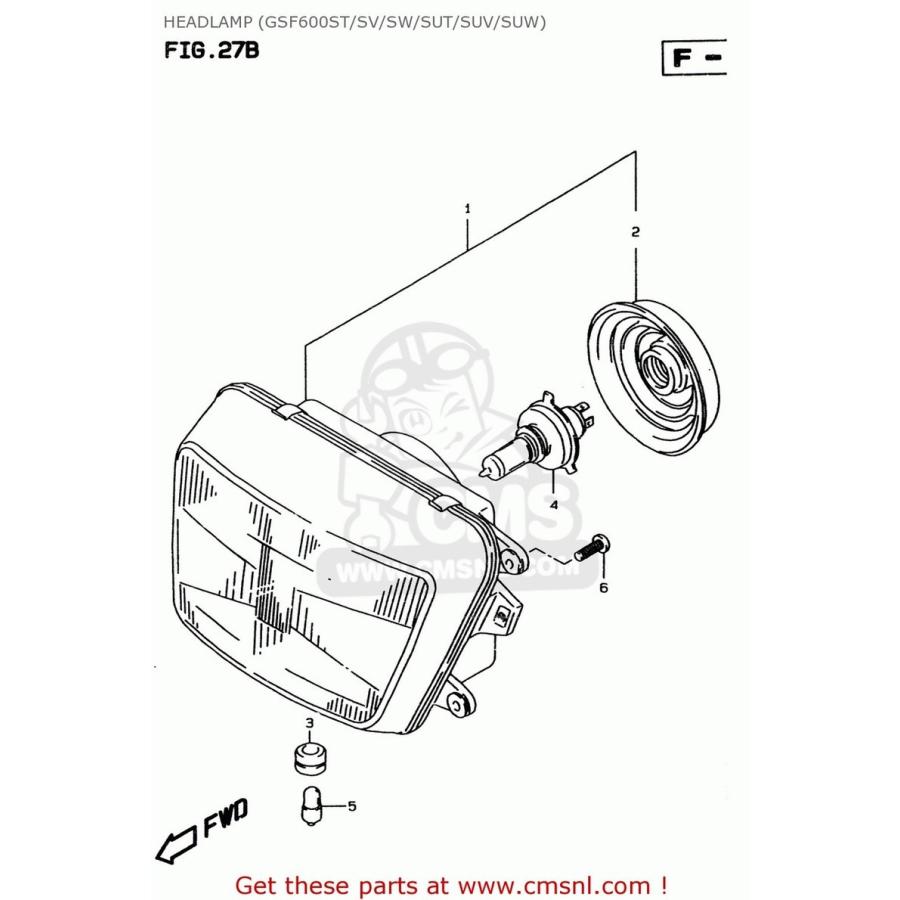 CMS シーエムエス HEADLAMP ASSY SUZUKI スズキ ヘッドライト 灯火類 電装系