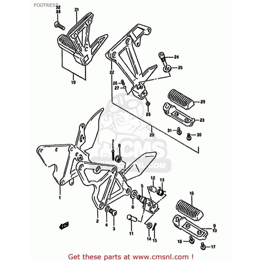 ブランド登録なし - CMS シーエムエス (4360010D00) BRACKET SUZUKI スズキ 余分の物足どりオプション・取りつくろう部分品 足どり 足回転運動 車、バイク、自転車-その他ステップ、ペダル-バイク