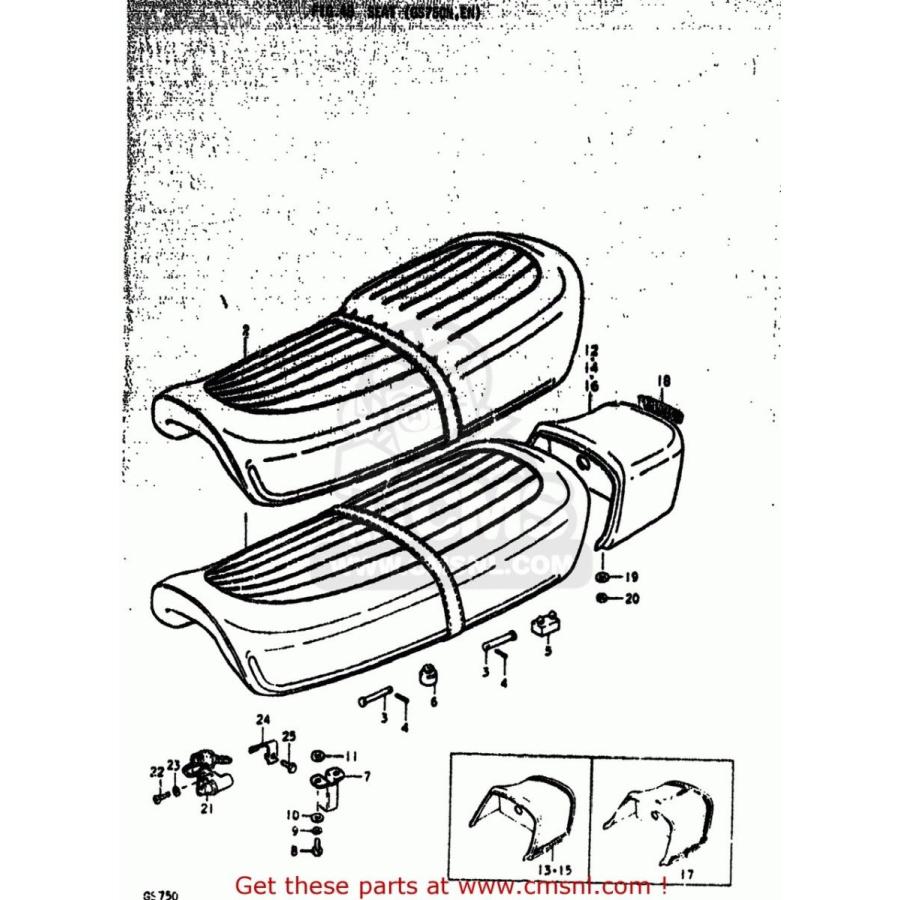 CMS CMS:シーエムエス (451004500448H) SEAT ASSEMBLY｜webike