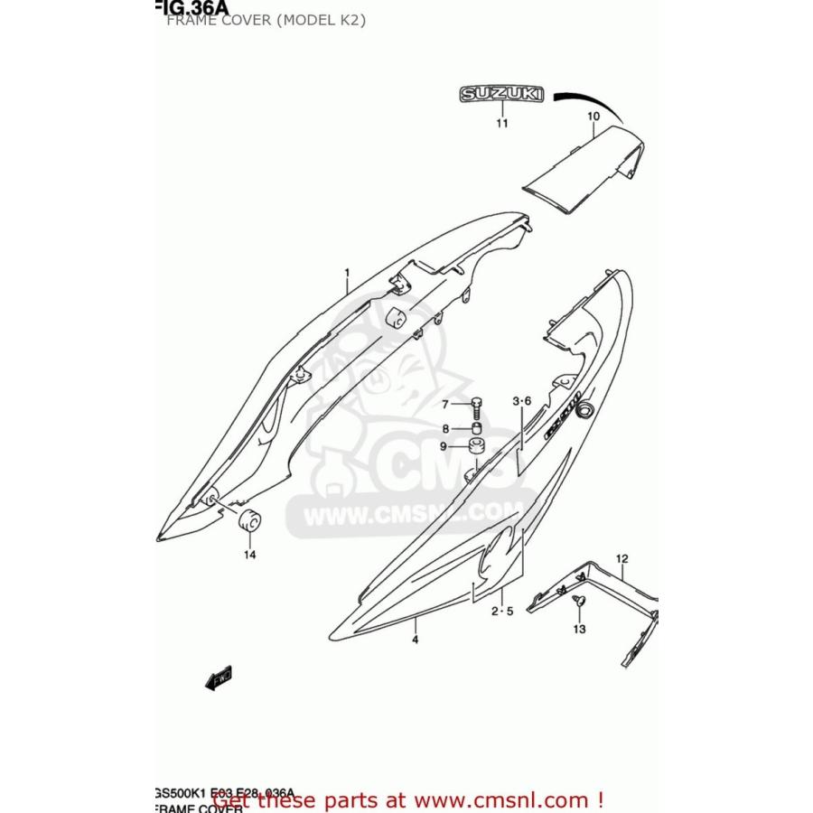 ＊専用ページ＊ CMS シーエムエス COVER，FRAME，R(SILVER) GS500 2001 (K1) USA (E03