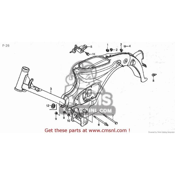CMS シーエムエス ボディ COMP，＊B116M＊(JDM) C50BN (2) AA01-130 JAPAN (JDM) (5) AA01-150 (7) AA01-160 HONDA ホンダ フレーム