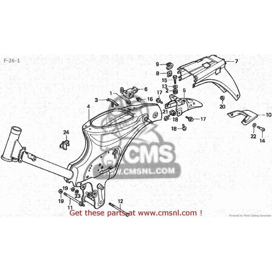 CMS シーエムエス ボディ COMP．＊G141M＊(JDM) C50CM (N) JAPAN (P) (S) HONDA ホンダ フレーム