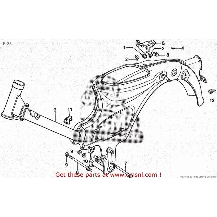 CMS シーエムエス FRAME BODY *PB56* (JDM) C50CM (S) JAPAN HONDA ホンダ フレーム