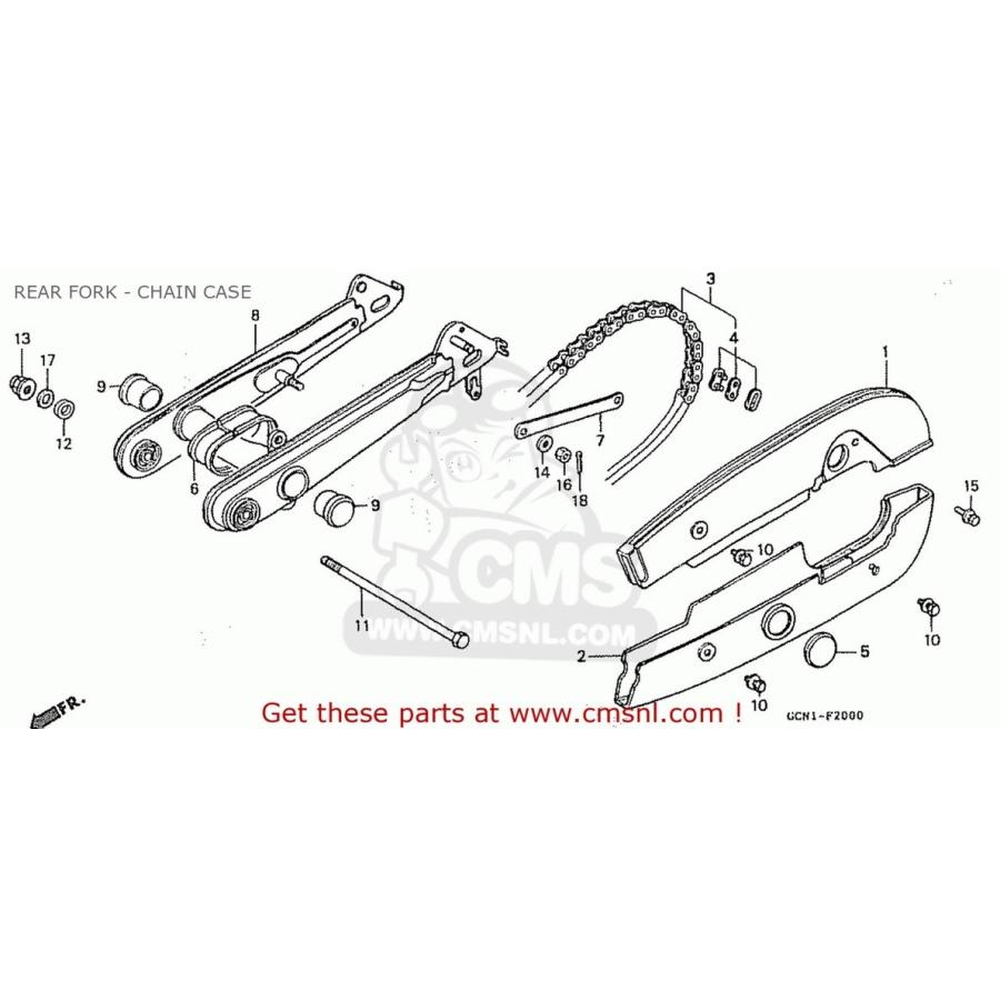 ブランド登録なし - CMS シーエムエス SWINGARM A*YR211* (JDM) C50LM LITTLE CUB (X) JAPAN (Y) HONDA ホンダ 律動的な調子腕 足回転運動 サスペンション-スイングアーム-車、バイク、自転車
