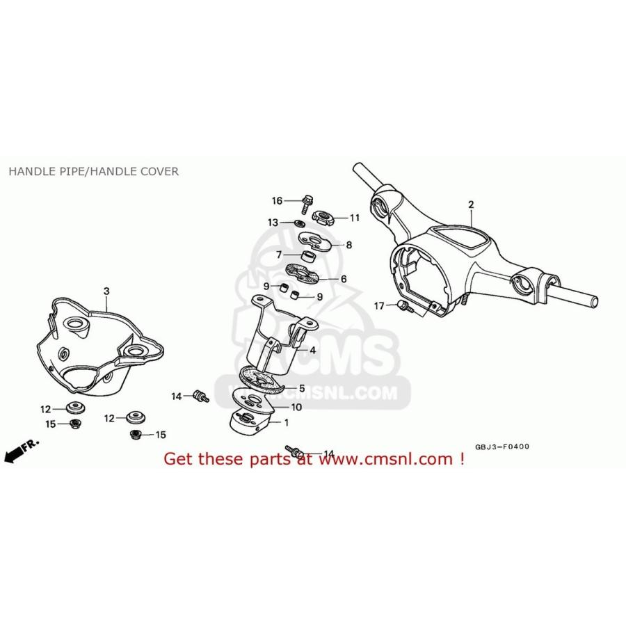 CMS シーエムエス HANDLE COMP.， STEERING *NH4 * (JDM) C50SW CUB (R) GENERAL EXPORT / KPH HONDA ホンダ その他、ハンドル ハンドツール
