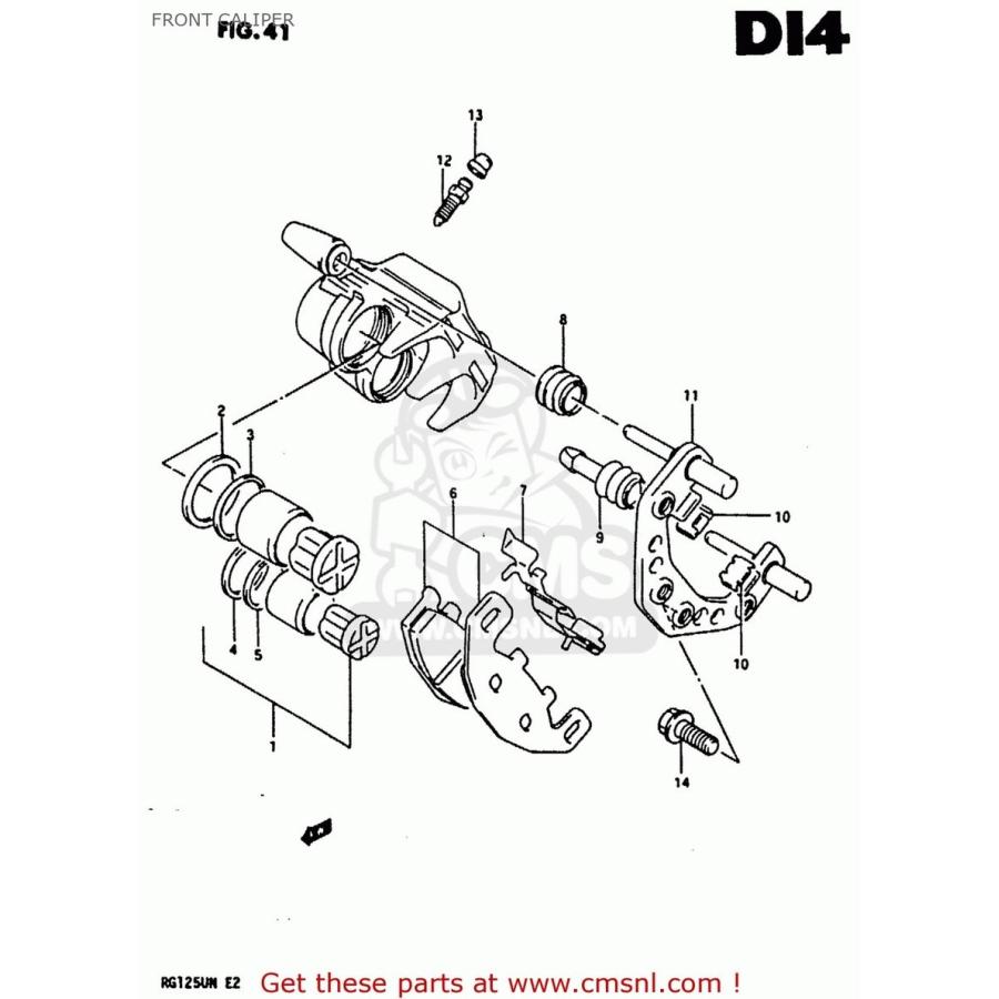 CMS シーエムエス (59100-01D02) CALIPER ASSEMBLY，FRONT，RIGHT