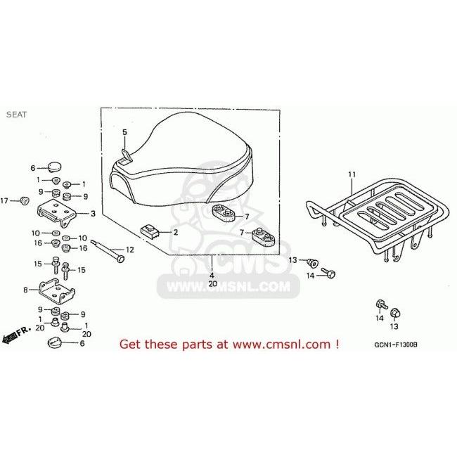 CMS シーエムエス (77000-GCN-781ZA) SEAT ASSY，*TYPE1* (JDM) C50L