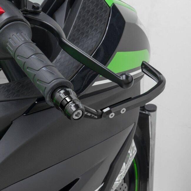 ZETA RACING ジータ レーシング レバーガード【汎用】 カラー：ブラック KAWASAKI カワサキ SUZUKI スズキ レバーガード ハンドル_1