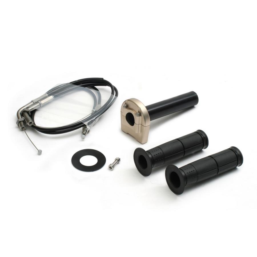ACTIVE アクティブ スロットルキット TYPE-3 ホルダーカラー：ブラック / インナー巻取径：Φ44 ワイヤー素材：金具ステンレス GROM HONDA ホンダ ハンドル | ACTIVE