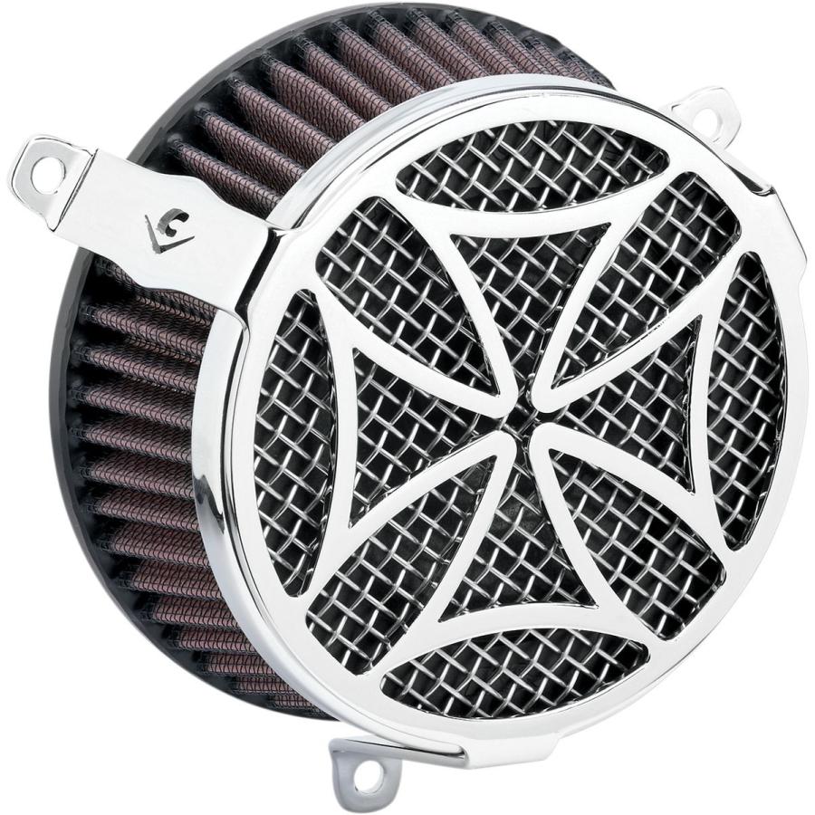 COBRA（バイク） - COBRA コブラ エア湖洗浄剤【Air Cleaners】 Type：Cross／Chrome HONDA ホンダ エアクリーナー・エアクリーナーエレメント 吸いいれるかかわり合い 発動機 バイク-エアクリーナーエレメント-キャブレター、吸気系