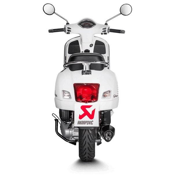 AKRAPOVIC アクラポビッチ e4仕様 スリップオンラインマフラー GTS125i.e Vespa ベスパ スリップオンマフラー マフラーの画像