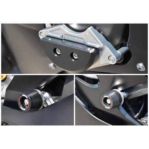 AGRAS アグラス レーシングスライダー 3点SET フレーム+ジェネレーター タイプ：ロゴ無 / ジュラコンカラー：ホワイト YZF-R6 YAMAHA ヤマハ フレーム