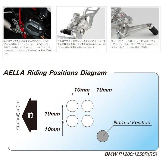 AELLA アエラ ライディングステップキット カラー：ホワイト
