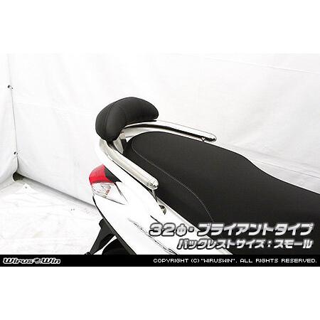 WirusWin ウイルズウィン バックレスト付き タンデムバー タイプ：ブライアントタイプ / バックレストタイプ：スモールタイプ バー径：32mm アクシス Z 外装の画像