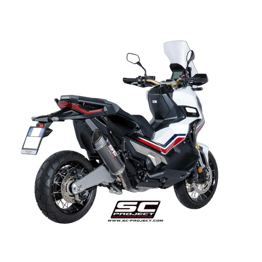 SC-PROJECT SCプロジェクト SC1-Rスリップオンサイレンサー【公道走行可】 タイプ：カーボンサイレンサー(カーボン製テールエンドカバー付き) X-ADV マフラー | SCーPROJECT