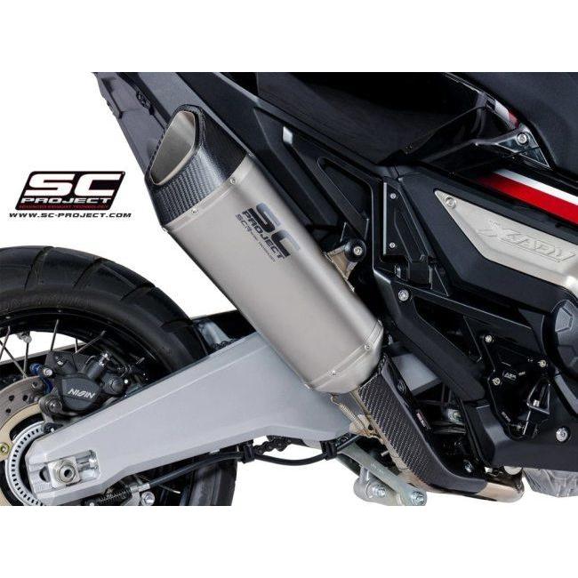 SC-PROJECT SCプロジェクト SC1-Rスリップオンサイレンサー【公道走行可】 タイプ：チタンサイレンサー（カーボン製テールエンドカバー付き） X-ADV マフラー