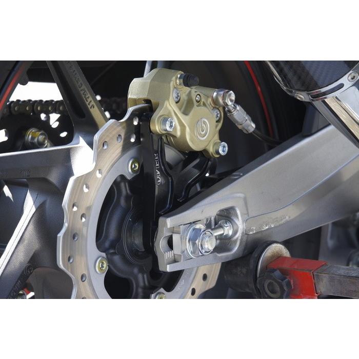 OVER オーヴァー リアキャリパーサポート ブレンボ2P カラー：ブラックアルマイト仕上げ CBR250RR CBR250RR(2017-) HONDA ホンダ ブレーキの画像
