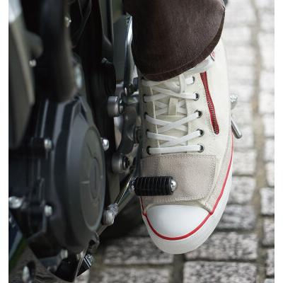 ROUGH＆ROAD ラフ＆ロード ラフライディングスニーカー［アイボリー／レッド］ライディングシューズ サイズ：24.0cm ライディングシューズ フットウェア