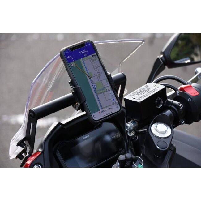 World Walk ワールドウォーク GSX250R専用スマートフォンマウンティングバー GSX250R SUZUKI スズキ マルチバー・マウントバー 電子機器類 | ワールドウォーク | 07