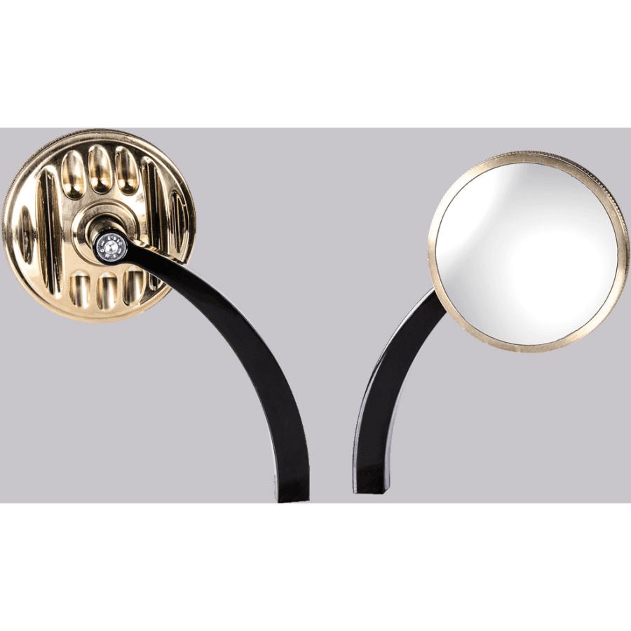 Vity’s Design Vity’s Designビティズデザイン GRILL ミラー 仕上げ(ミラー／ブラケット)：ブラス／ブラック 汎用 23616792ウェビック1号店