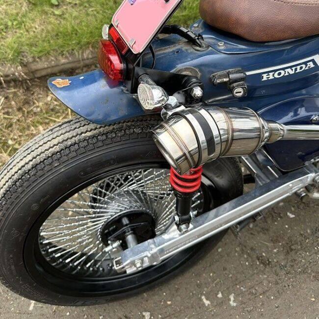 GM-MOTO ジーエムモト ワイドホイール・メッキスポーク＆極太タイヤセット タイプ：前後セット スーパーカブC50 スーパーカブC70 スーパーカブC90 リトルカブ | ブランド登録なし | 11