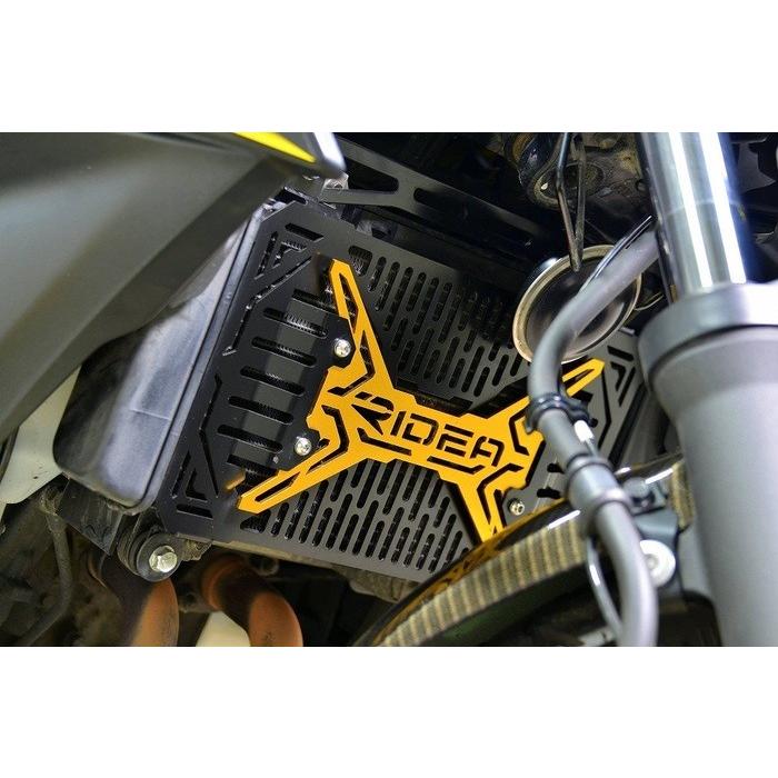 RIDEA リデア ラジエーターコアガード カラー：グリーン Z250 (2013-) ニンジャ250 KAWASAKI カワサキ ラジエーターコアガード・オイルクーラーコアガードの画像