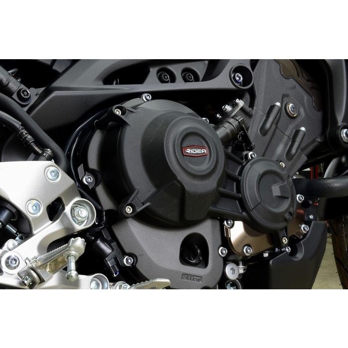 RIDEA リデア 炭素繊維強化クラッチカバー&パルスカバー MT-09 トレーサー XSR900 YAMAHA ヤマハ クラッチカバー エンジンパーツ エンジン | RIDEA | 01