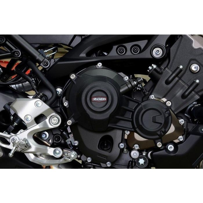 RIDEA リデア 炭素繊維強化クラッチカバー&パルスカバー MT-09 トレーサー XSR900 YAMAHA ヤマハ クラッチカバー エンジンパーツ エンジン | RIDEA | 02