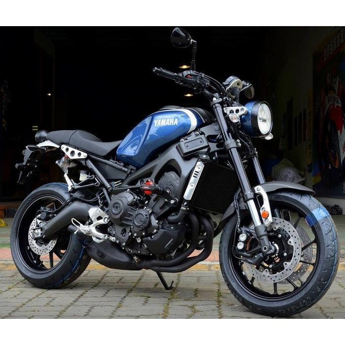 RIDEA リデア フレームスライダー メタリックタイプ カラー：レッド MT-09 トレーサー XSR900 YAMAHA ヤマハ エンジンスライダー・フレームスライダー フレームの画像