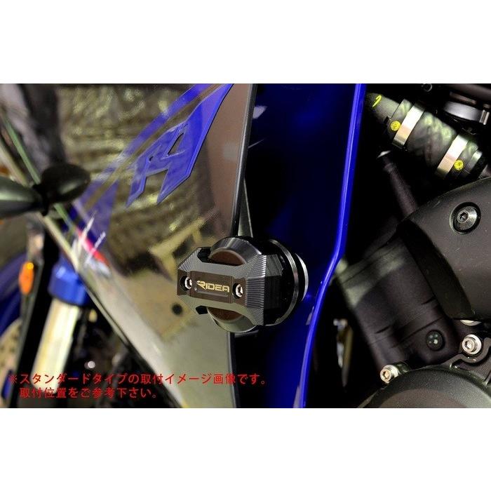 RIDEA リデア フレームスライダー メタリックタイプ カラー：ブルー YZF-R1 YAMAHA ヤマハ エンジンスライダー・フレームスライダー フレームの画像