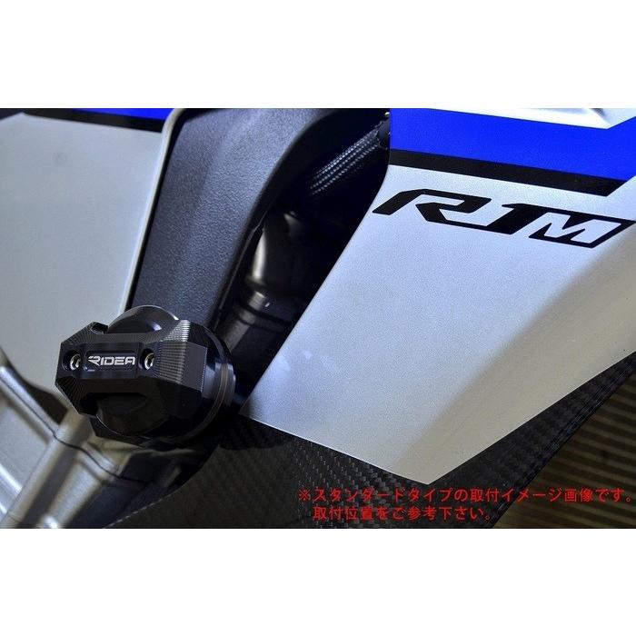 RIDEA リデア フレームスライダー メタリックタイプ カラー：チタン MT-10 YZF-R1M YZF-R1 YAMAHA ヤマハ エンジンスライダー・フレームスライダー フレーム | RIDEA | 01