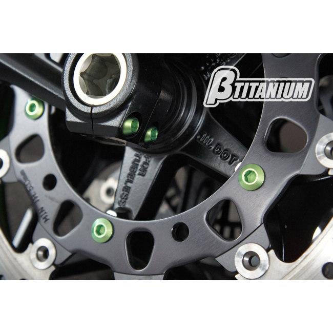 βTITANIUM ベータチタニウム フロントブレーキディスクローターチタンボルトキット カラー：アイスブルー (陽極酸化処理) DUCATI ドゥカティ ローターボルト | βTITANIUM | 07