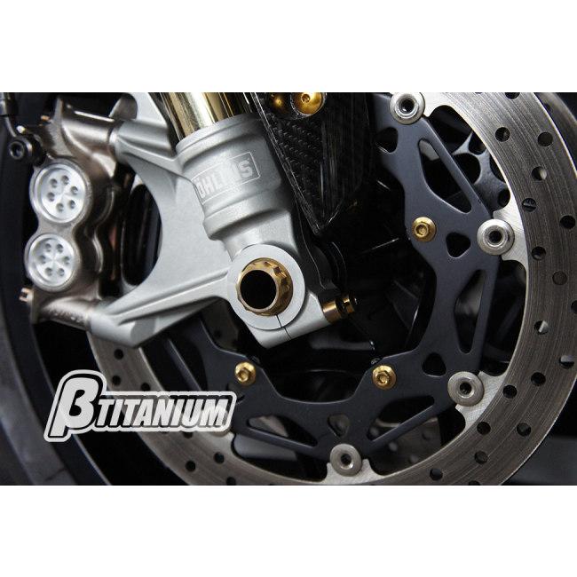 βTITANIUM ベータチタニウム フロントブレーキディスクローターチタンボルトキット カラー：アイスブルー (陽極酸化処理) DUCATI ドゥカティ ローターボルト | βTITANIUM | 08