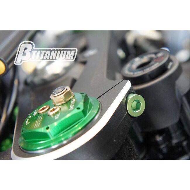 βTITANIUM ベータチタニウム ステアリングステムトップチタンボルトキット カラー：リーフグリーン (陽極酸化処理) CBR1000 RR SP HONDA ホンダ ハンドル_7