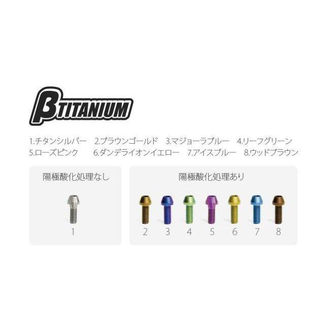 βTITANIUM ベータチタニウム リアキャリパーマウントチタンボルトキット リーフグリーン タイプ：テーパーキャップ MONSTER 1200 S R 1299 Panigale 1199 | βTITANIUM | 02